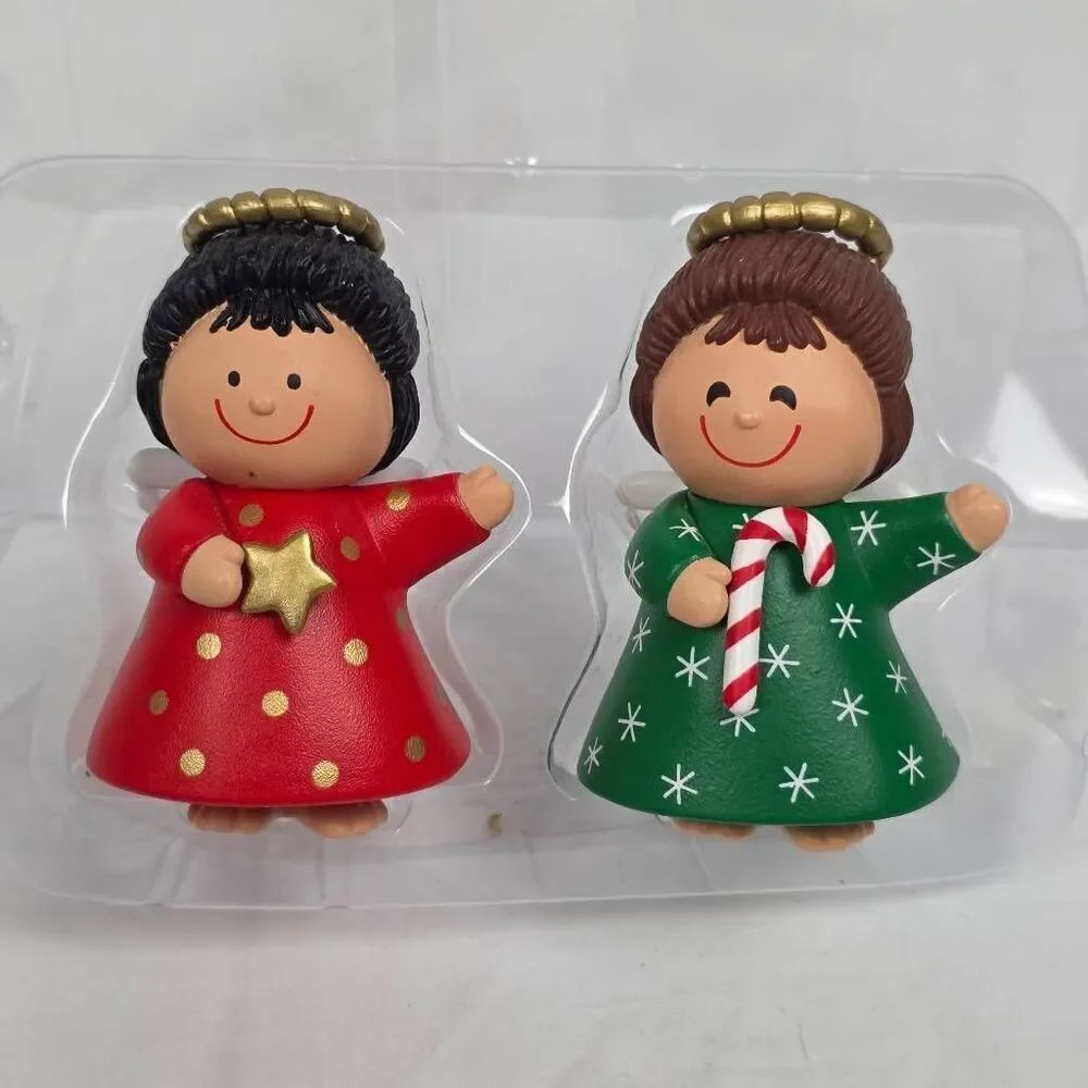 Hallmark Angel Figurines Set of 2 Christmas Decor